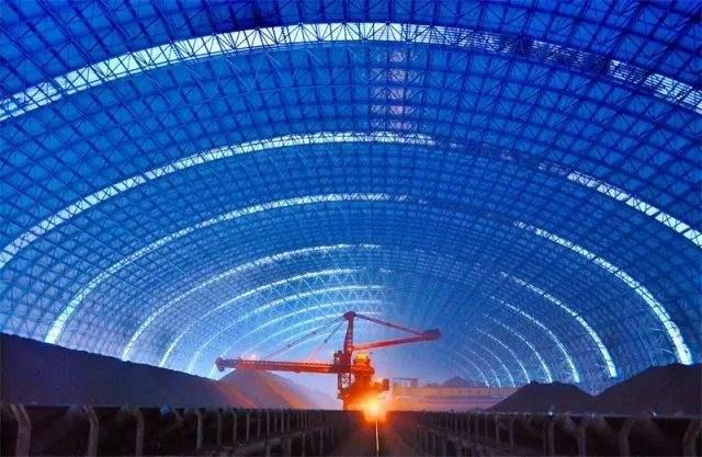 西昌亿优钢构工程师为您解析原料场封闭技术的特点和类型
